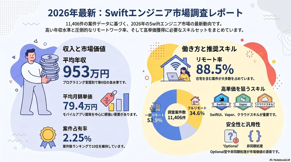 プログラミング言語別の平均年収ランキング表